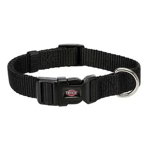 Obroża PREMIUM - czarna S: 25-40cm/15mm